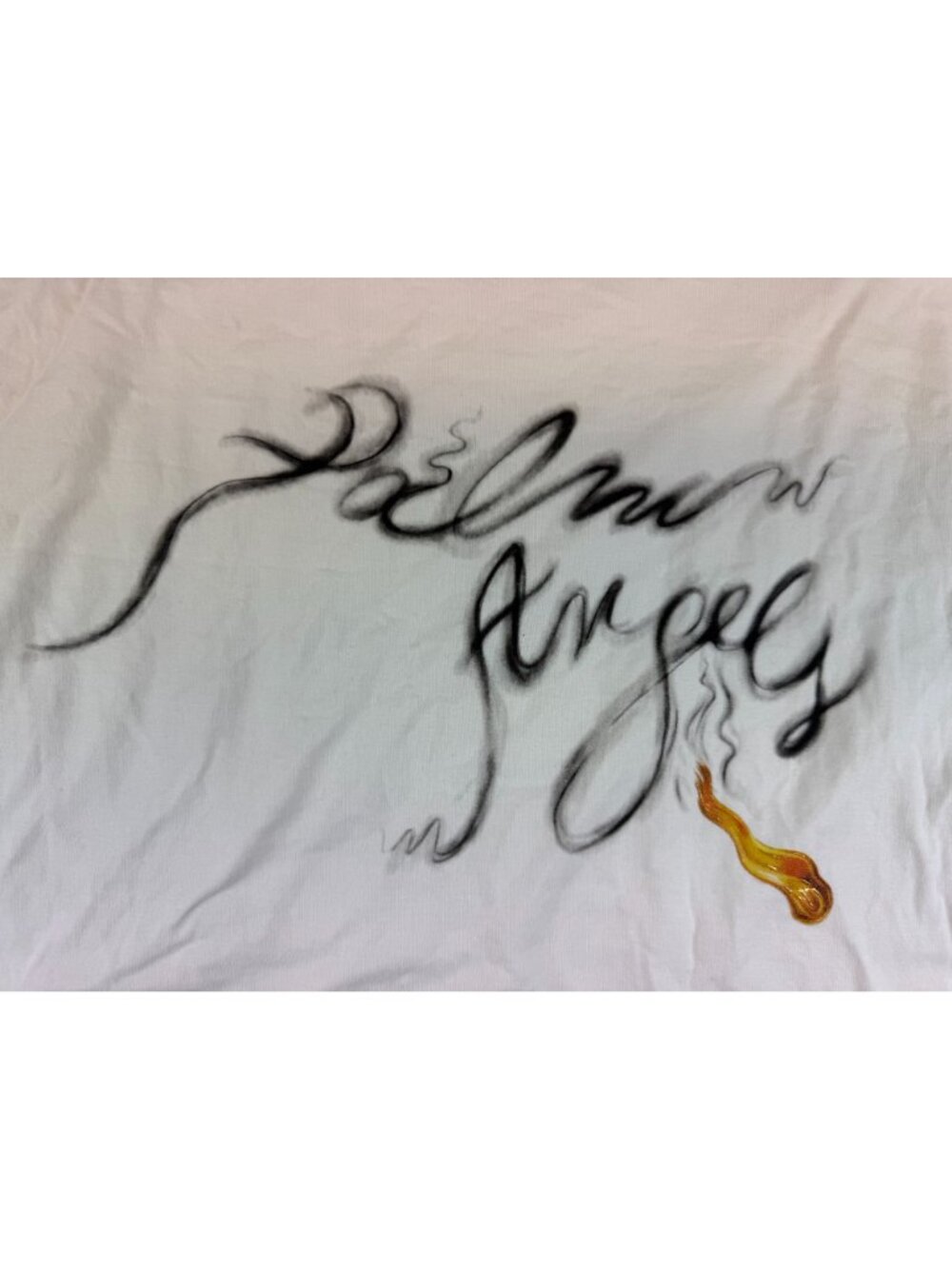 Palm Angels Foggy Logo White T-Shirt Graphic Tee Size XL - Picture 7 of 12